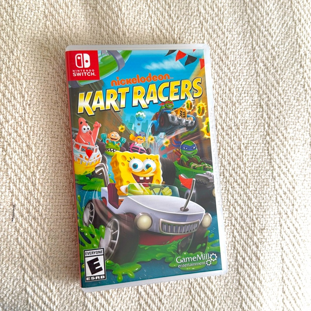 Nintendoo Switch Nickelodeon Kart Racers game card